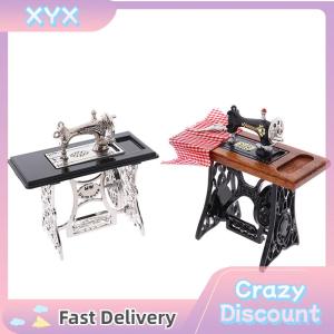【BUY 1 TAKE 1】 1:12 Dollhouse Mini Furniture Sewing Machine with Scissors for Doll House Decor