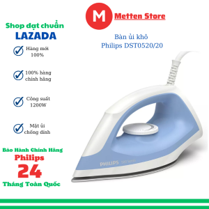 bàn ủi khô Philips DST0520/20-bàn ủi chống dính-chống cháy-tự ngắt khi quá nhiệt-1200W-bảo hành toàn quốc 24 tháng