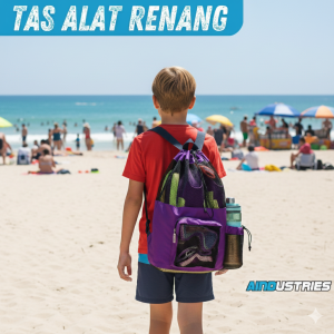 Tas Bermain Dan Olahraga Renang Ransel Jaring anak Dan Dewasa Untuk Membawa Perlengkapan Peralatan Berenang