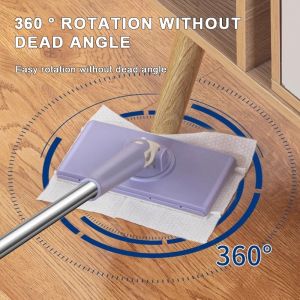 Lazy automatic cloth mop bathroom mop household cleaning flat small mop multi-function face wash towel mop