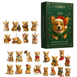 24 Days Surprise Holiday Advent Calendar Includes 24 Acrylic Dog Ornament Christmas Advent Calendar For Kid Adult