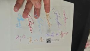 3Pcs Love and Deepspace Collectible Signature Transfer Stickers Featuring Xavier Rafayel Zayne Sylus Caleb Handwritten Style Transparent Decals Perfect Gift for Fans