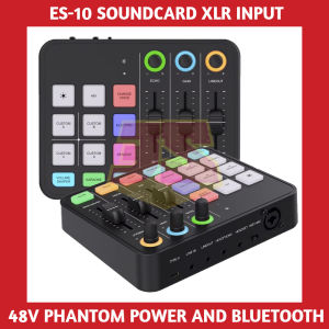 ES-10 Live Streaming Audio Mixer 2025 New Arrival Console Sound Card