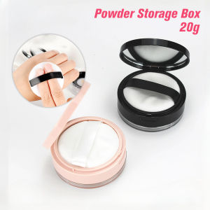 20g Powder Foundation Storage Box Empty Cosmetic Loose Powder Jar Pot Travel Makeup Container With Sieve Mirror