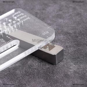 [COD] Millennium 4Mm Đa Chức Năng Dày Trong Suốt Puller Acrylic Tròn Cắt Khoảng Cách Cai Trị Đánh Phụ Trợ Của Nhãn Hiệu Da Công Cụ