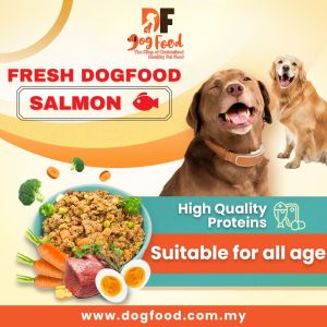 DF Salmon Flavor Fresh Dog Food Healthy Pet Food (10x Packs)