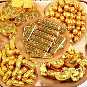 Premium Lucky Gold Chocolate Coins & Bars – Party Giveaway New Year & Christmas Gift Kids Treats
