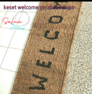 keset pintu masuk rumah welcome tebal/keset lantai panjang serabut kelapa-keset lantai welcome
