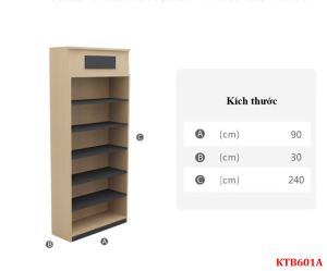 Kệ trưng bày sản phẩm gọn gàng hiện đại KTB601 - NỘI THẤT LẮP RÁP VIENDONGADV