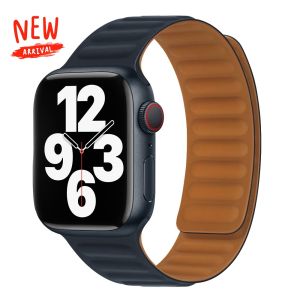 Silicone Magnetic Strap Watch Band for iWatch Series 1/2/3/4/5/6/SE/7/8/SE2/9/10/SE3/11/Ultra123