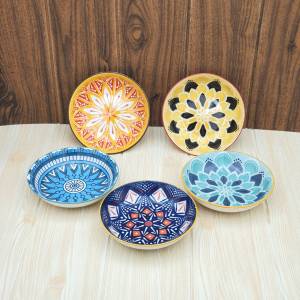 จาน จานเซรามิค จานญี่ปุ่น ทรงลึก ขนาด 5.75 x 1.3 นิ้ว มี 5 ลาย