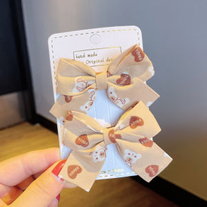 COD 2PCS / SET JEPIT RAMBUT PITA ANAK MOTIF BERUANG BROWN / JEPITAN RAMBUT PITA LUCU ANAK MODEL KOREAN