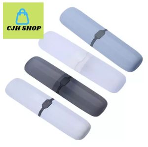 CJH SHOP 1pcs Portable Travel Toothbrush Toothpaste Storage Box Student Travel Supplies Plastic