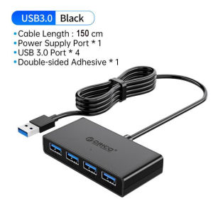 ORICO Bộ Chia USB 4 Cổng USB 3.0 Bộ Chia USB Với Cổng Nguồn Micro USB Bộ Chuyển Đổi OTG Nhiều Tốc Độ Cao Cho Máy Tính Máy Tính Xách Tay Phụ Kiện