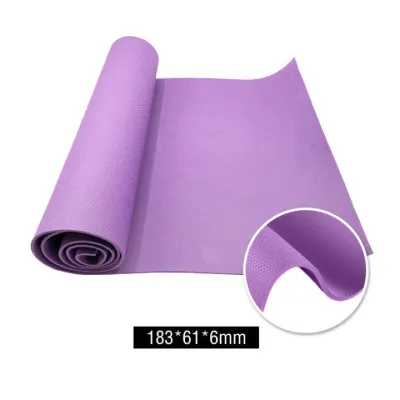 Non-slip Soft Yoga Mat TPE 瑜伽垫 EVA Gym Dance Exercise Mats NBR Workout Mat 6/8/10mm Thick Yoga Free Strap + Bag