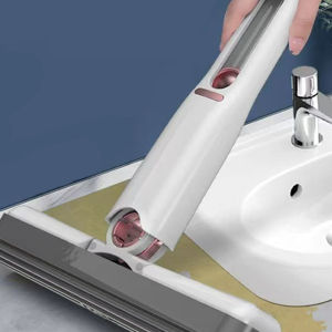 Mini Sponge Mop Cleaning Hands-Free Foldable Kitchen Household Desktop Lightweight Multipurpose Strong Water Absorption