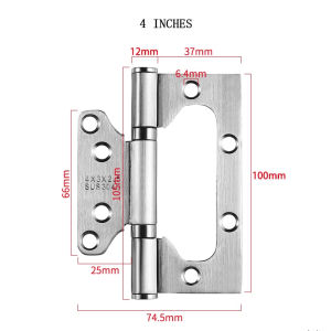 Stainless Steel Door Hinge Heavy Duty Bisagra Ball Bearing Door Hinges With Stainless Screws