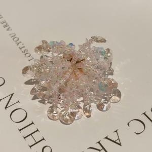 💕 Store opening 💕 Dopamine Handcrafted Beaded Jelly Shoes Sandals Accessories DIY Decor Shoe Flower Slippers Colorful Buckles Fashion Girls Gift