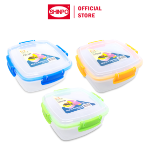 SHINPO Kotak Makan Plastik 2 L Glow Tempat Cemilan Food Storage Wadah Makanan SPO-SIP-328