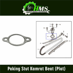 Paking Stut Kamrat Beat (Plat) - Packing Peking Gasket Setelan Tensioner Tonjokan Keteng Kamprat