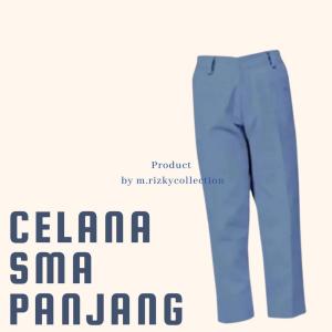 SERAGAM SEKOLAH CELANA SMA SMK CELANA ABU ABU PANJANG SMA SMK/ m.rizkycollection