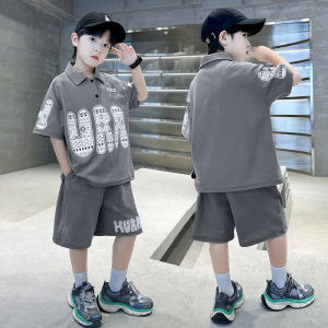 (18-52kg) Bộ đồ đồ bộ bé trai ngắn tay mẫu polo Gấu từ 5-16 tuổi. Quần áo trẻ em mùa hè cộc tay cho bé thời trang phong cách năng động. Bảng size ở ảnh cuối
