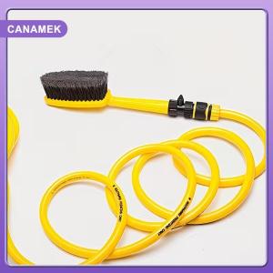 【CANAMEK】 Multifunctional Car Wash Brush Head Compact Design Deep Cleaning Tool for Automotive Wheels Glass and Seats