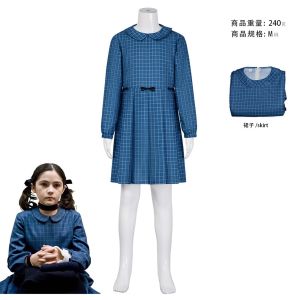Nỗi oán của cô bé mồ côi Aist cos Quần Áo Đầm liền cổ búp bê kẻ caro xanh nữ trang phục hóa trang Halloween