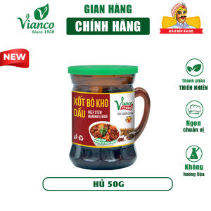 Combo 5 hủ xốt các loại nấu Cà Ri Bò Kho thịt nướng BBQ dầu điều màu sa tế hủ 50g Vianco Gia Vị Việt Ấn