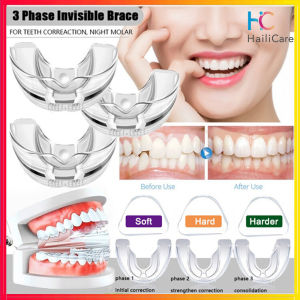 Hailicare Bộ Niềng Răng Chỉnh Nha Nha Khoa Dụng Cụ Chỉnh Răng Bằng Silicon 3 Giai Đoạn Dụng Cụ Giữ Răng Dụng Cụ Giữ Chỉnh Răng Dụng Cụ Duỗi Răng Cho Trẻ Em