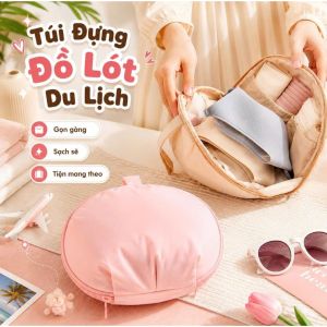Túi Đựng Đồ Lót Du Lịch Cao Cấp | Túi Đựng Nội Y Áo Ngực Quần Lót Gọn Nhẹ Mở 160° Tiện Lợi