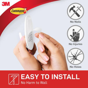 3M Command White General Purpose Utility Hook Assorted - Holds Home Office Keys Broom Calendar