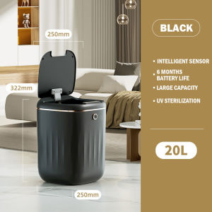 Smart Modern Waste Bin Dust Dustbin Motion Sensor Automatic Stylish Kitchen Bathroom/Large Capacity/Elegant Minimalist
