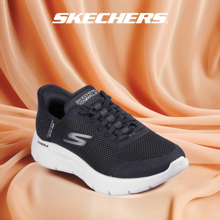 Skechers Women Slip-ins GOwalk Flex Grand Entry Walking Shoes 124836-BKW  Air-Cooled Memory Foam Kasut Sneaker, Casual, Perempuan SALE Lazada