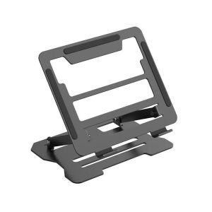 SG【Ready Stock】Computer stand Study Buddy 3-Tier Stand Foldable Textbook Holder & Anti-Slip Design Triple-Layer Adjustable Stand