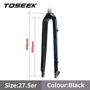 TOSEEK MTB Bicycle Full Carbon Fiber Fork Bikes Parts Cycling High strength and rigidity Bike fork mtb 26/27.5/29er Standard Size Ultralight 560g Outdoor Riding Equipment Disc Brake front Fork