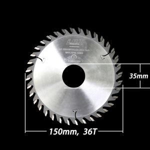 150mm TCT Slotting Saw Blades 6" Carbide Grooving Saw Blades 2-8mm Solid Carbide Milling Cutter Cut Solid Wood Plywood. 30/35mm