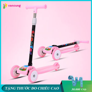 Xe trượt Scooter cho bé từ 3 - 8 tuổi có 3 bánh tiện lợi cao cấp chịu tải trọng lượng lớn đến 50kg với màu sắc đẹp và kiểu dáng hiện đại Bảo hành 12 tháng lỗi 1 đổi 1 trong 7 ngày