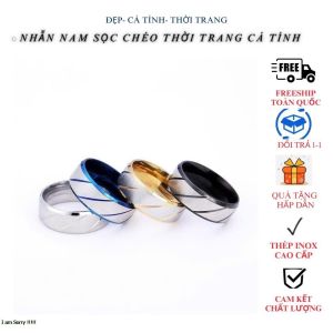 [HCM]Nhẫn Nam Sọc Séo Cao Cấp Thời Trang