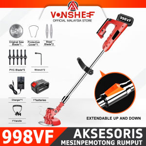 [Spot goods] 998VF Mesin Rumput Cordless Grass Cutter Portable Electric Lawn Mower Grass Trimmer/Lawn Mower Pemotong Rumput 割草機