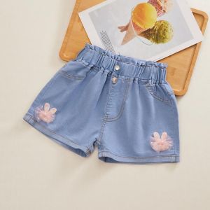 Quần Short Jean Trẻ Em Quần đùi kiểu Hàn Quốc Cho Bé Gái Diện Hè Siêu Dễ Thương Quần Sooc Quảng Châu