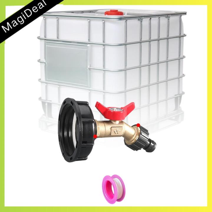 MagiDeal IBC Tote Fittings,IBC Tote Adapter 275 330 Gallon 60mm,Water