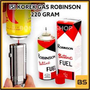 Refill Gas Robinson 35gram 220gram Gas Isi ulang Korek cocok untuk semua korek gas