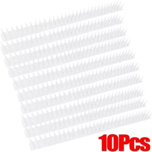 10Pcs Plastic Anti-Bird Spikes Garden Anti-Cat Bird Repeller Thorn Supplies Deterrent Spikes Fence Wall Pigeon Anti Climb Cat Spikes