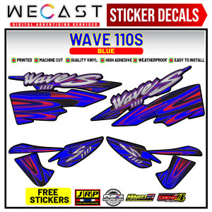 WECAST Honda Wave 110s Decals Sticker for Motorcycle Accessories High Quality with Free Stickers
