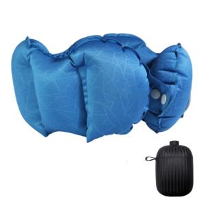 Comfortable Inflatable Neck Support Pillow Foldable TPU Materials With Air Storage Case for Adults