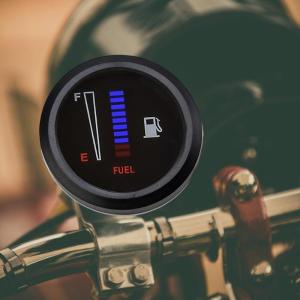 Automotive Fuel Level Meter Gauge LED Display Waterproof Panel Suitable for 12V Car Motorcycle Systems
