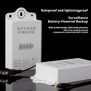 Outdoor IP65 Waterproof 12V Mini UPS Battery Backup Power Adapter for CCTV Dome Camera and Internet Router Modem