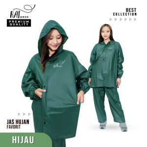 JasHujan Wanita Mantel muslimah Tebal RAINCOAT haigred Anti rembes terbaik terbaru terlaris PVC