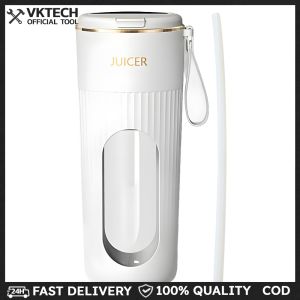 340ml Portable Juicer Juicer Bottle Rechargeable Electric Juicer Cup 1200mAh Mini Electric Juicer 14 Blades for Smoothies Shakes